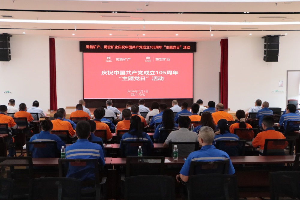 蜀能矿产、蜀宏矿业开展庆祝中国共产党成立105周年主题党日活动
