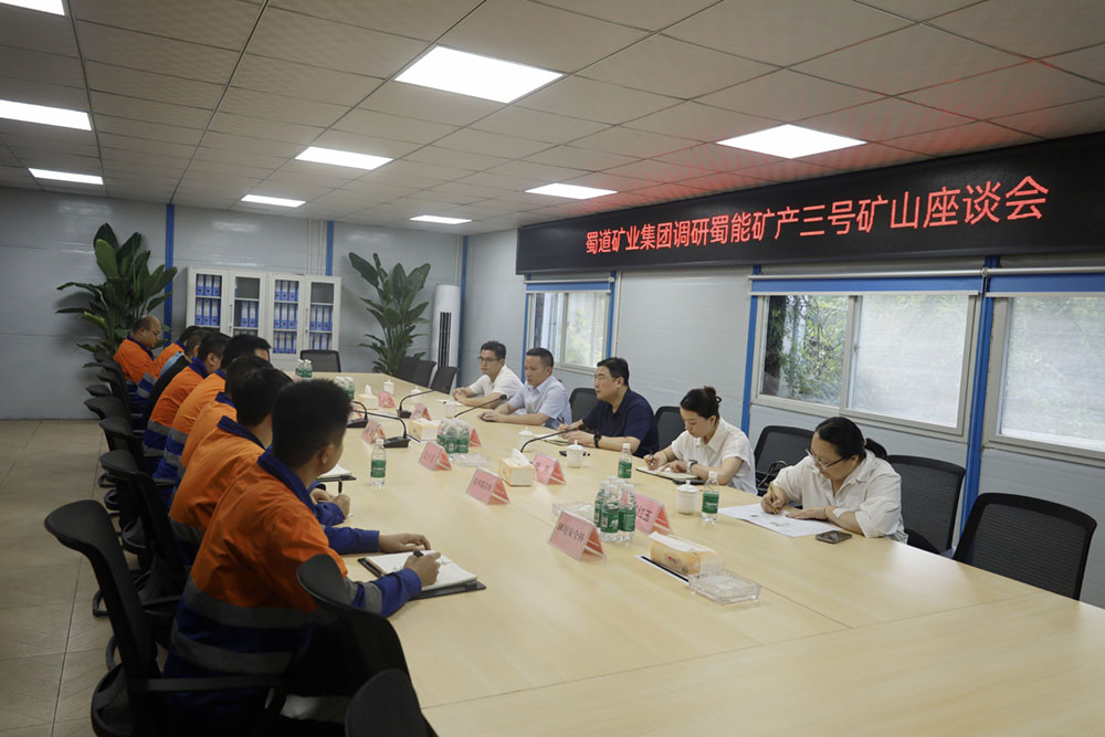 蜀道矿业集团党委委员、纪委书记毛发帅一行到蜀能矿产、蜀宏矿业开展调研督导